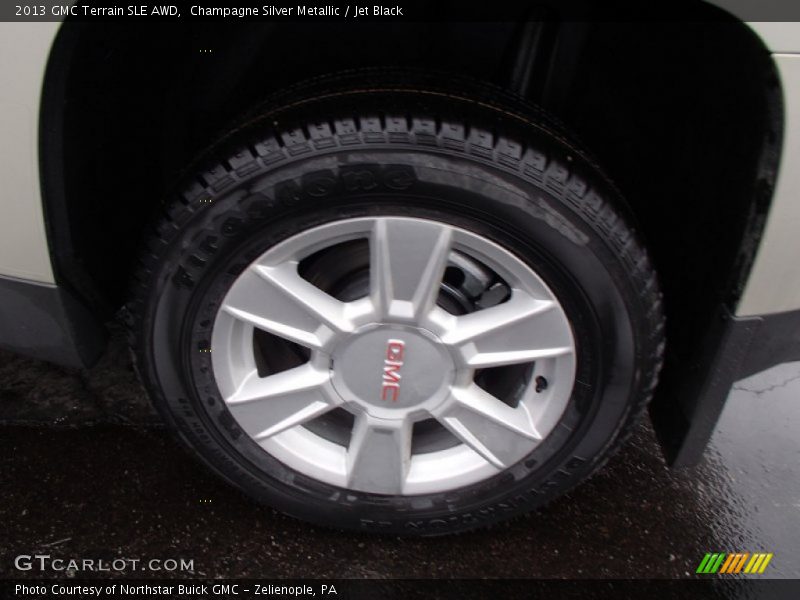Champagne Silver Metallic / Jet Black 2013 GMC Terrain SLE AWD