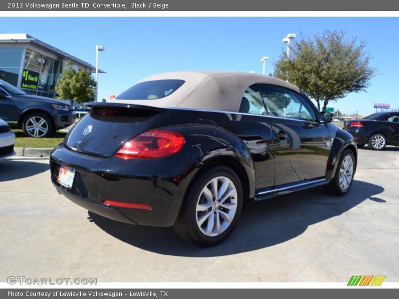 Black / Beige 2013 Volkswagen Beetle TDI Convertible