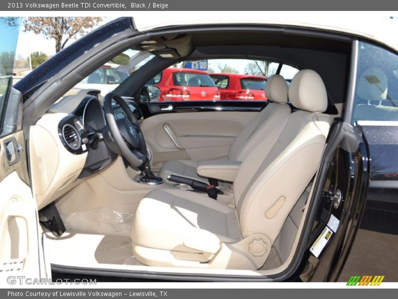 Black / Beige 2013 Volkswagen Beetle TDI Convertible