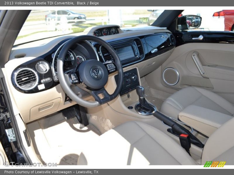 Black / Beige 2013 Volkswagen Beetle TDI Convertible