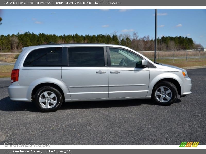 Bright Silver Metallic / Black/Light Graystone 2012 Dodge Grand Caravan SXT