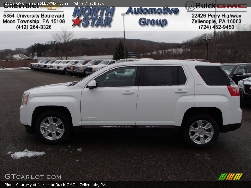Summit White / Jet Black 2013 GMC Terrain SLE AWD
