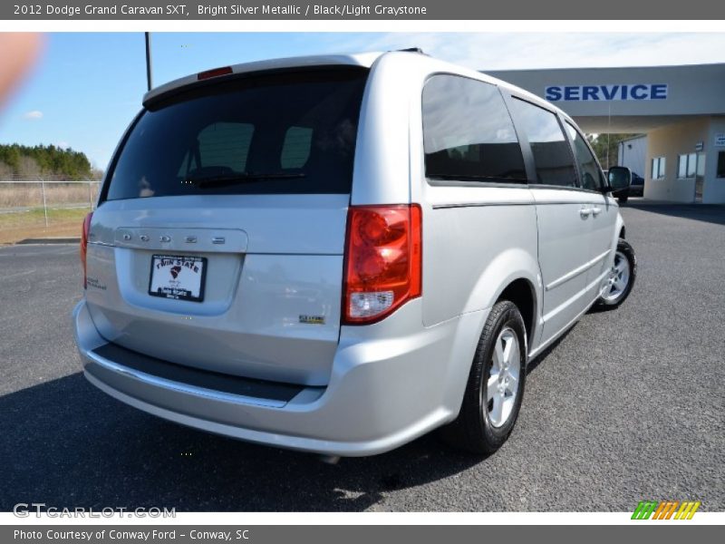 Bright Silver Metallic / Black/Light Graystone 2012 Dodge Grand Caravan SXT