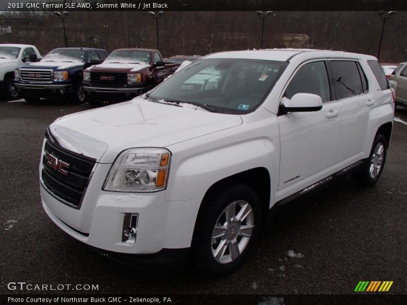 Summit White / Jet Black 2013 GMC Terrain SLE AWD