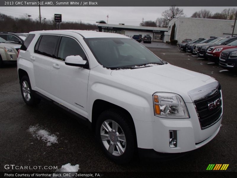Summit White / Jet Black 2013 GMC Terrain SLE AWD