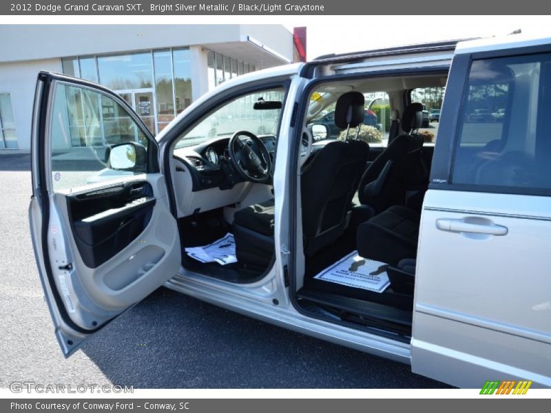 Bright Silver Metallic / Black/Light Graystone 2012 Dodge Grand Caravan SXT