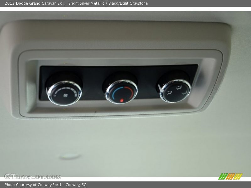 Bright Silver Metallic / Black/Light Graystone 2012 Dodge Grand Caravan SXT