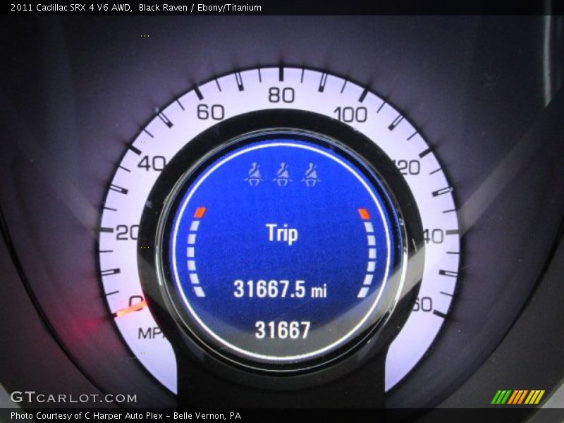 Black Raven / Ebony/Titanium 2011 Cadillac SRX 4 V6 AWD