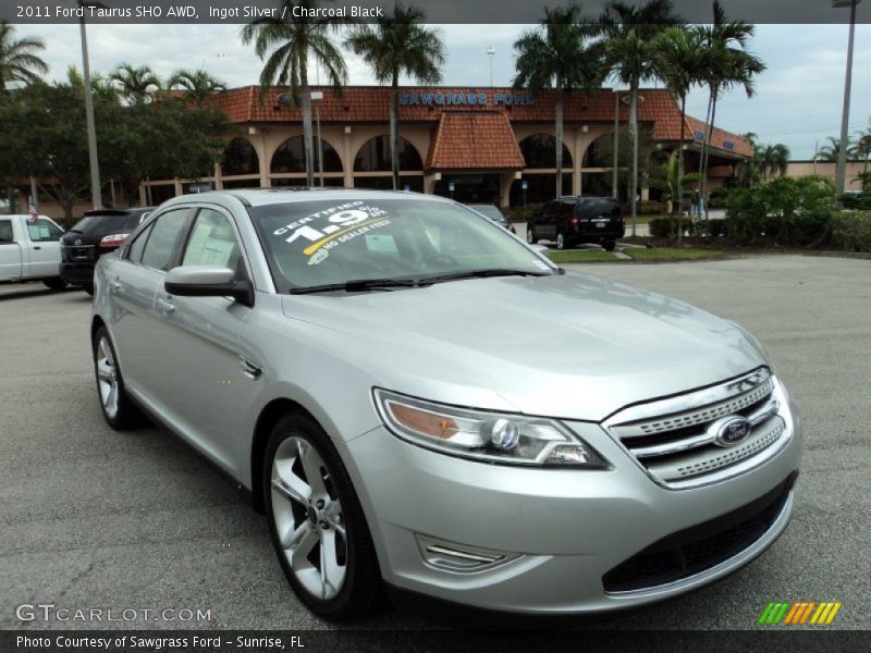 Ingot Silver / Charcoal Black 2011 Ford Taurus SHO AWD