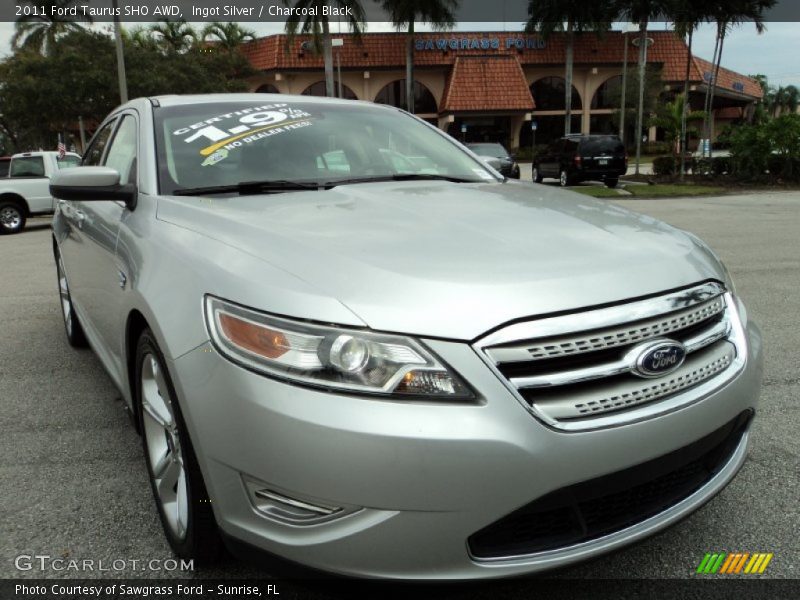 Ingot Silver / Charcoal Black 2011 Ford Taurus SHO AWD