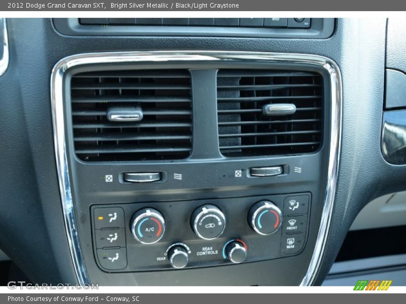 Bright Silver Metallic / Black/Light Graystone 2012 Dodge Grand Caravan SXT