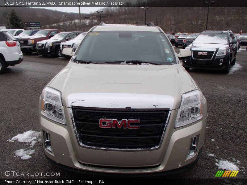 Champagne Silver Metallic / Jet Black 2013 GMC Terrain SLE AWD
