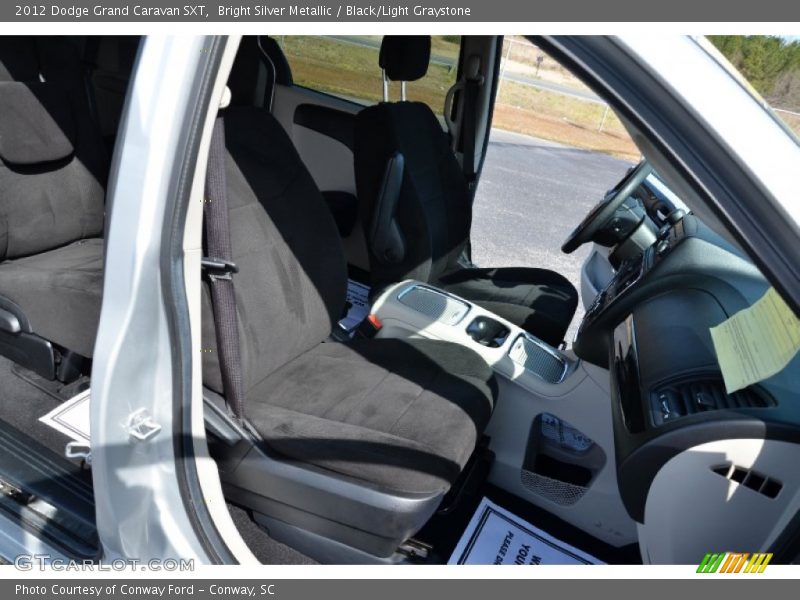 Bright Silver Metallic / Black/Light Graystone 2012 Dodge Grand Caravan SXT