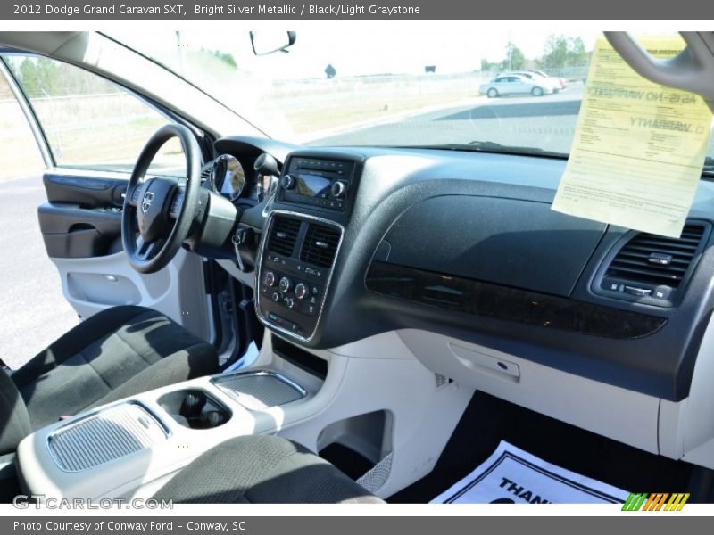Bright Silver Metallic / Black/Light Graystone 2012 Dodge Grand Caravan SXT