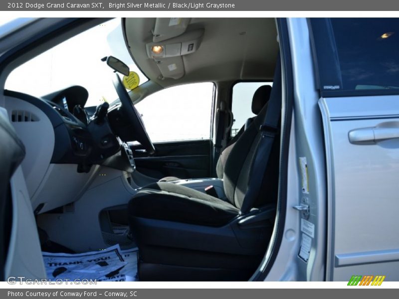 Bright Silver Metallic / Black/Light Graystone 2012 Dodge Grand Caravan SXT