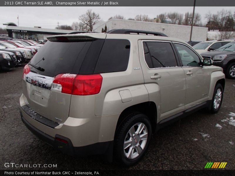 Champagne Silver Metallic / Jet Black 2013 GMC Terrain SLE AWD
