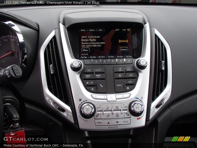Champagne Silver Metallic / Jet Black 2013 GMC Terrain SLE AWD