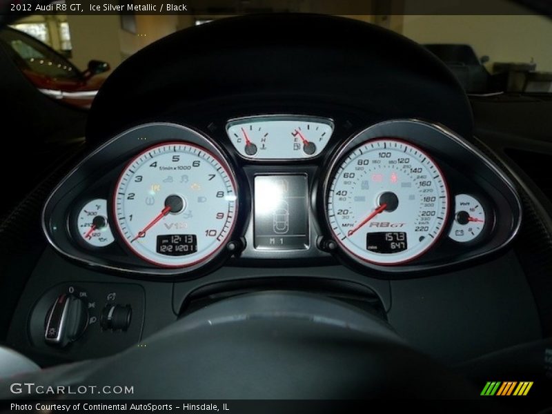  2012 R8 GT GT Gauges