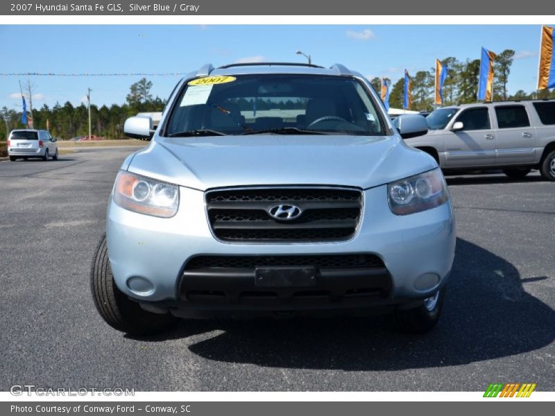 Silver Blue / Gray 2007 Hyundai Santa Fe GLS