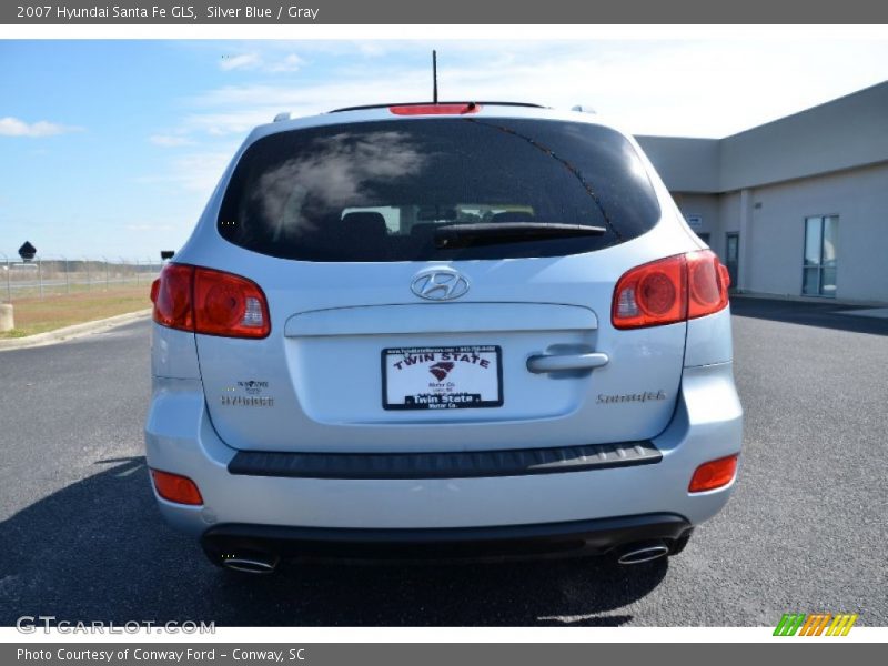 Silver Blue / Gray 2007 Hyundai Santa Fe GLS