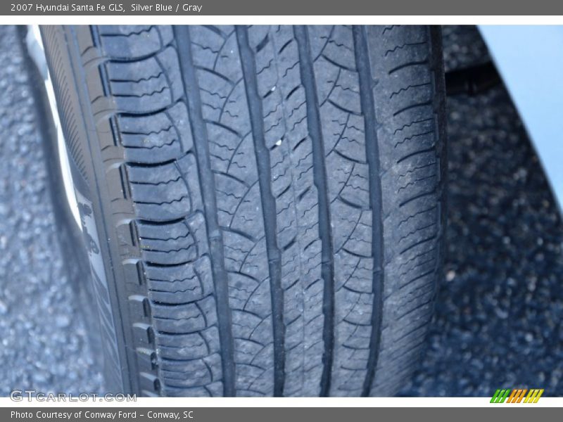 Silver Blue / Gray 2007 Hyundai Santa Fe GLS