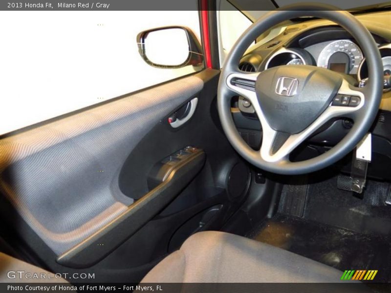 Milano Red / Gray 2013 Honda Fit