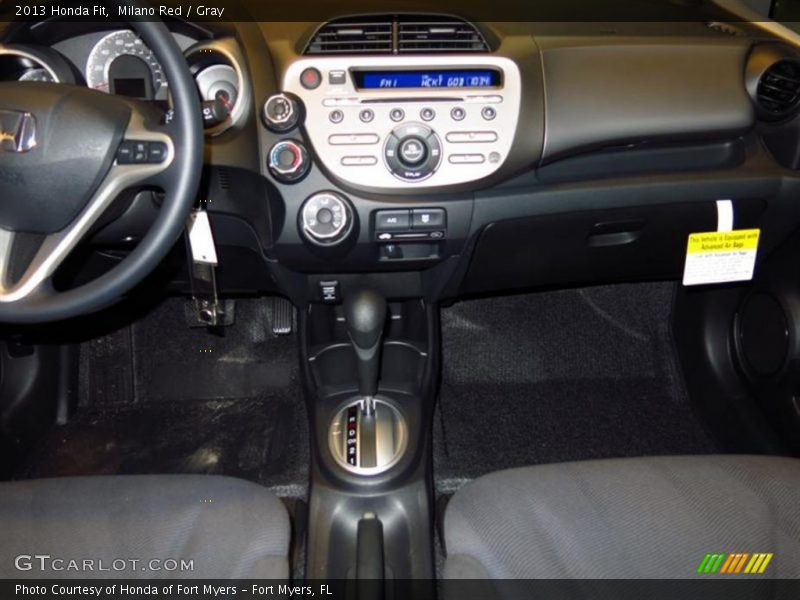 Milano Red / Gray 2013 Honda Fit