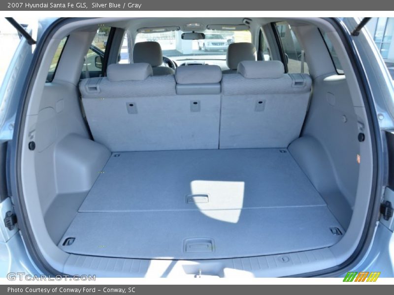 Silver Blue / Gray 2007 Hyundai Santa Fe GLS