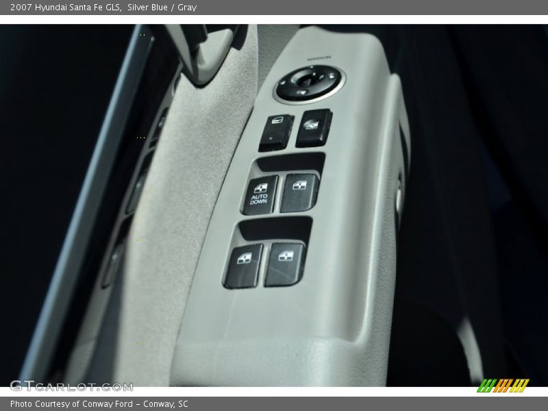 Silver Blue / Gray 2007 Hyundai Santa Fe GLS