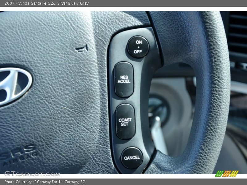 Silver Blue / Gray 2007 Hyundai Santa Fe GLS