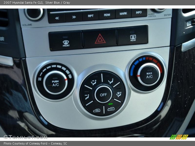 Silver Blue / Gray 2007 Hyundai Santa Fe GLS