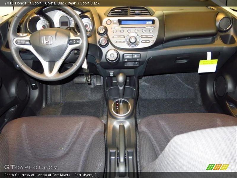 Crystal Black Pearl / Sport Black 2013 Honda Fit Sport