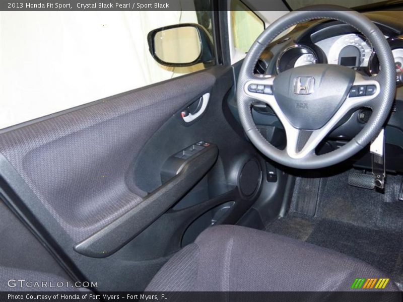Crystal Black Pearl / Sport Black 2013 Honda Fit Sport