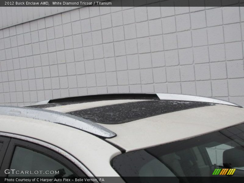 White Diamond Tricoat / Titanium 2012 Buick Enclave AWD