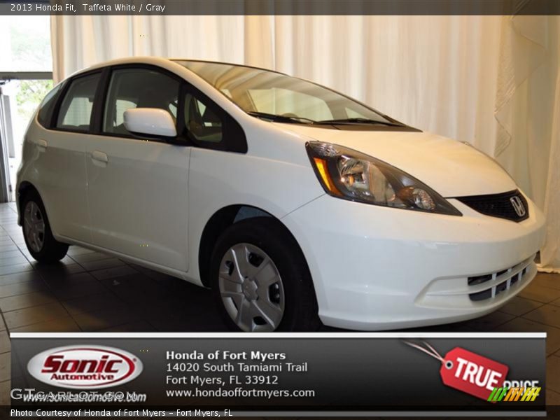 Taffeta White / Gray 2013 Honda Fit