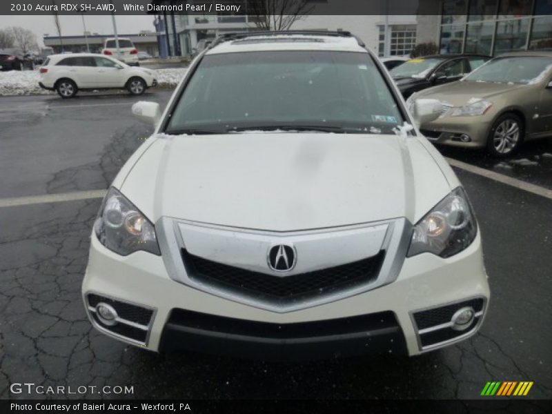 White Diamond Pearl / Ebony 2010 Acura RDX SH-AWD