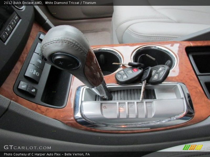 White Diamond Tricoat / Titanium 2012 Buick Enclave AWD