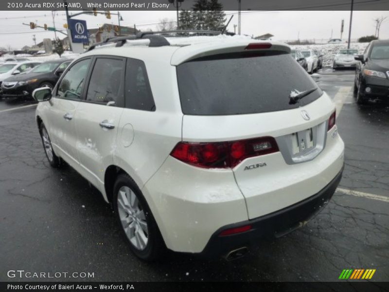 White Diamond Pearl / Ebony 2010 Acura RDX SH-AWD