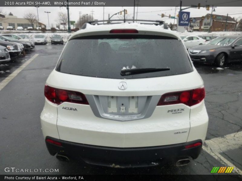 White Diamond Pearl / Ebony 2010 Acura RDX SH-AWD