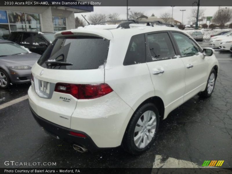 White Diamond Pearl / Ebony 2010 Acura RDX SH-AWD