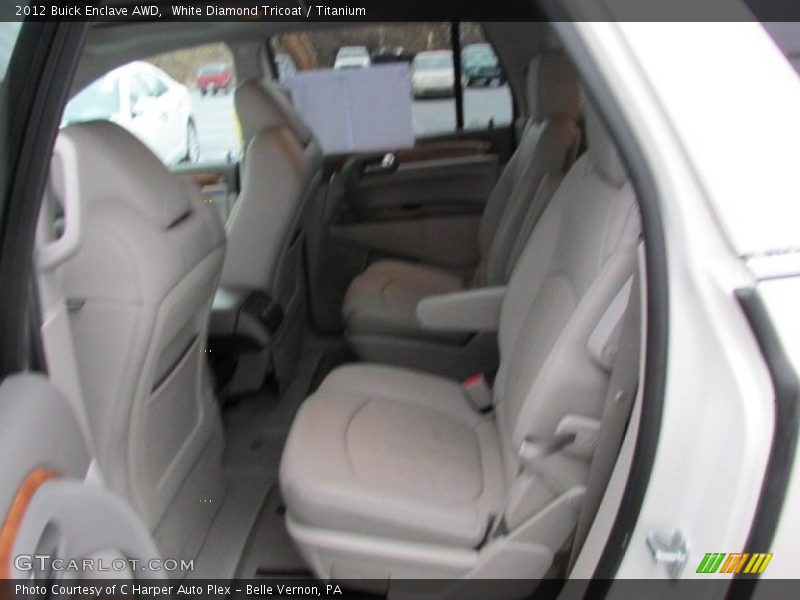 White Diamond Tricoat / Titanium 2012 Buick Enclave AWD
