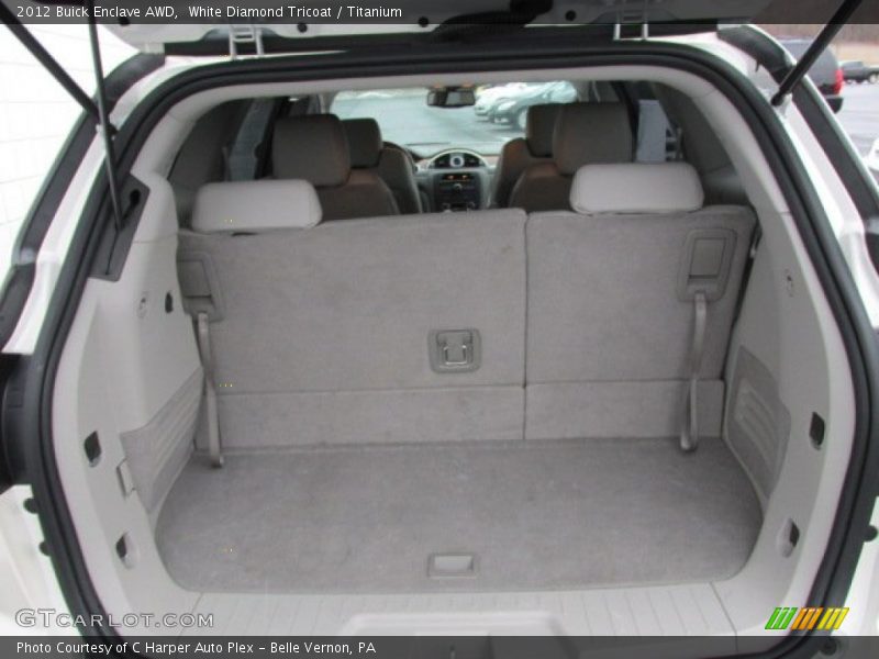 White Diamond Tricoat / Titanium 2012 Buick Enclave AWD