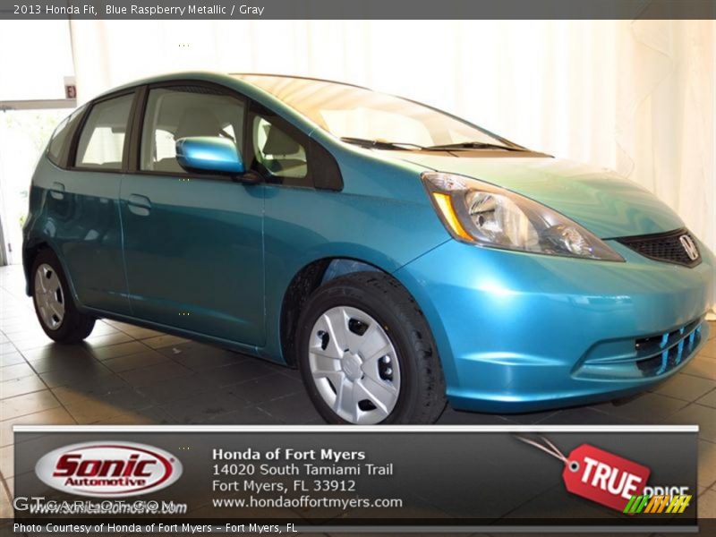 Blue Raspberry Metallic / Gray 2013 Honda Fit