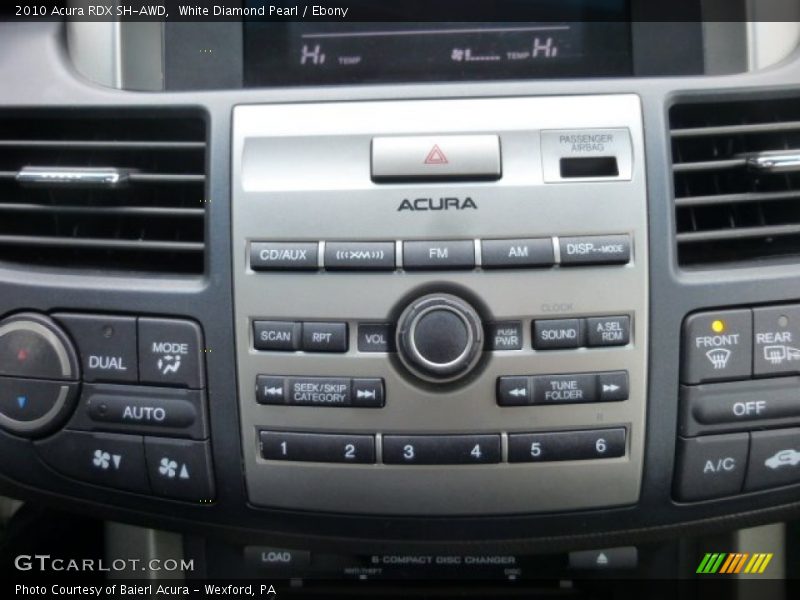 Controls of 2010 RDX SH-AWD
