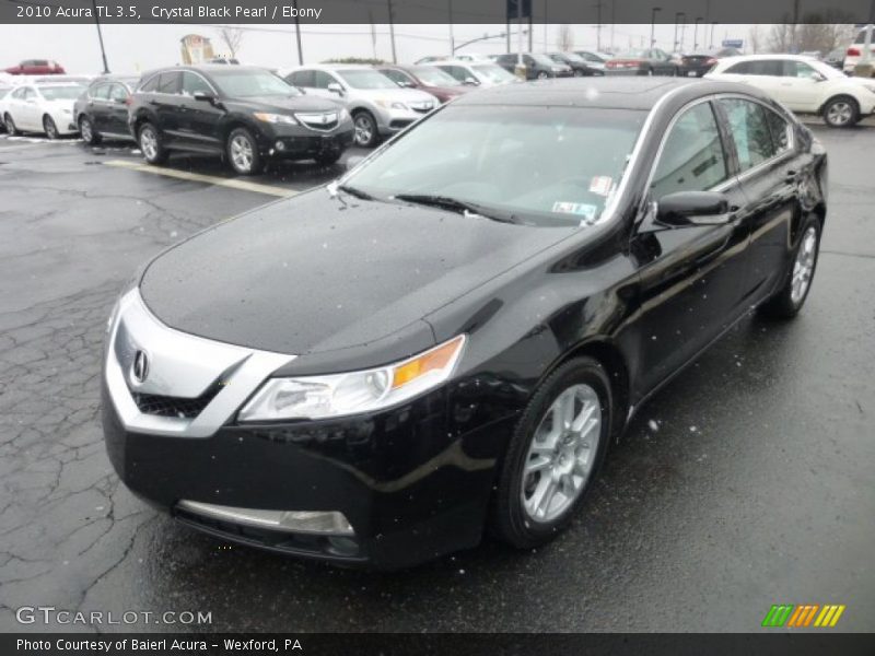 Crystal Black Pearl / Ebony 2010 Acura TL 3.5