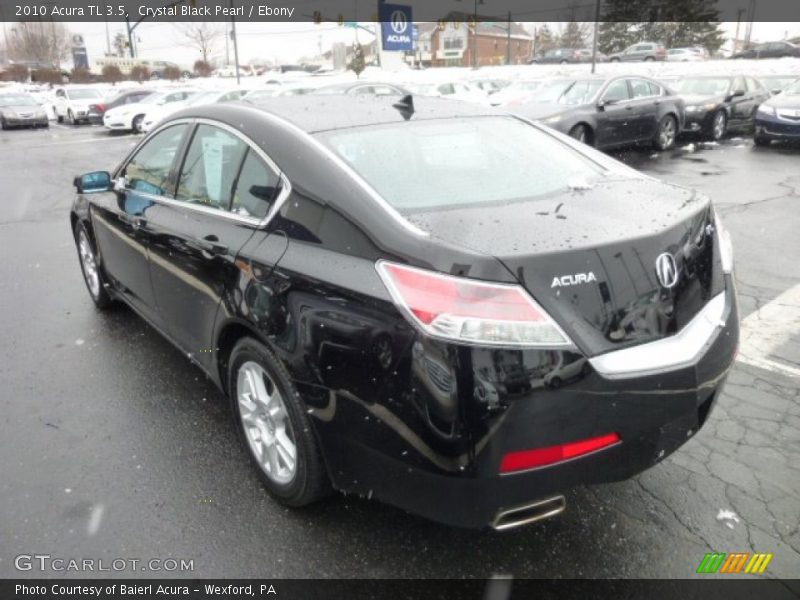 Crystal Black Pearl / Ebony 2010 Acura TL 3.5