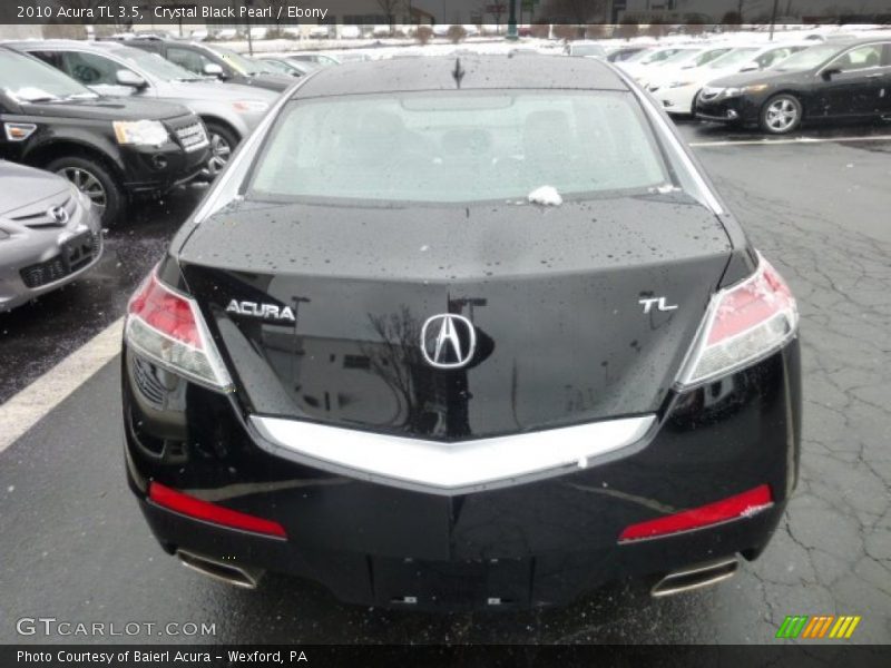 Crystal Black Pearl / Ebony 2010 Acura TL 3.5
