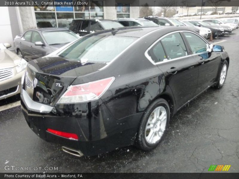 Crystal Black Pearl / Ebony 2010 Acura TL 3.5
