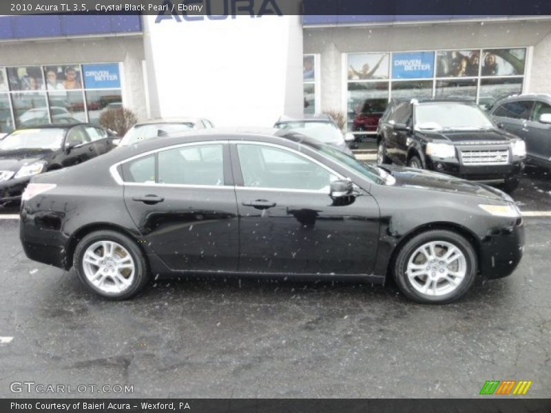 Crystal Black Pearl / Ebony 2010 Acura TL 3.5
