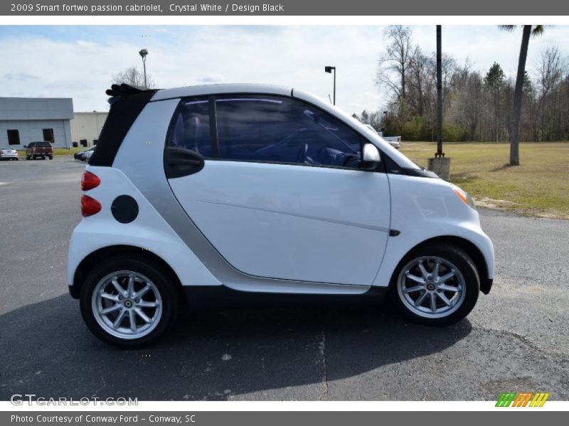 Crystal White / Design Black 2009 Smart fortwo passion cabriolet
